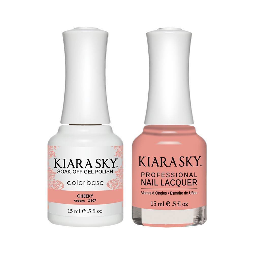 Kiara Sky Gel Nail Polish Duo - 607 Cheeky - DTK Nail Supply