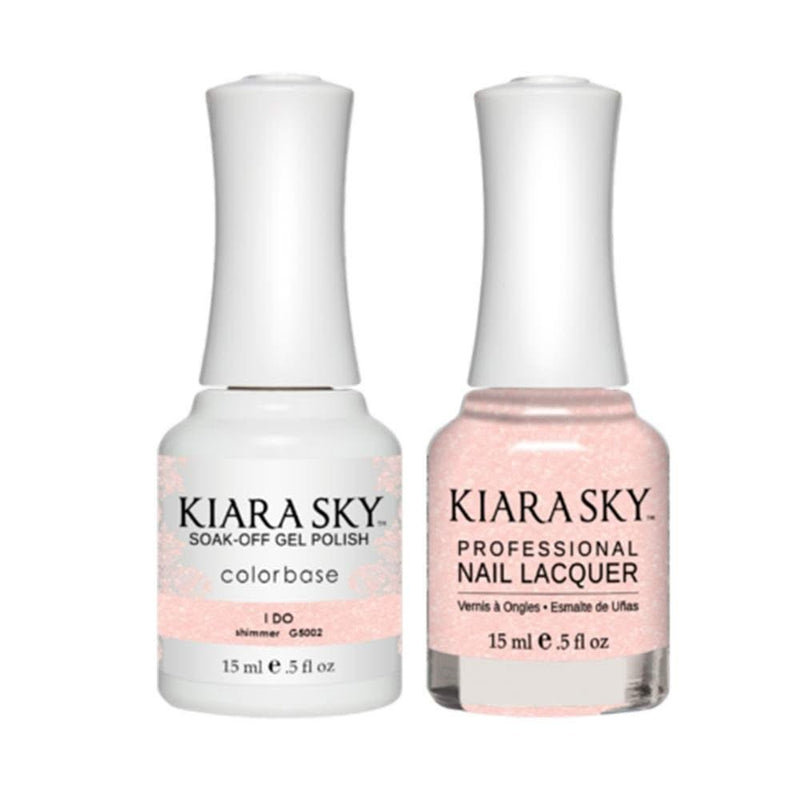 Kiara Sky Gel Nail Polish Duo - All - In - One - 5002 I DO - DTK Nail Supply