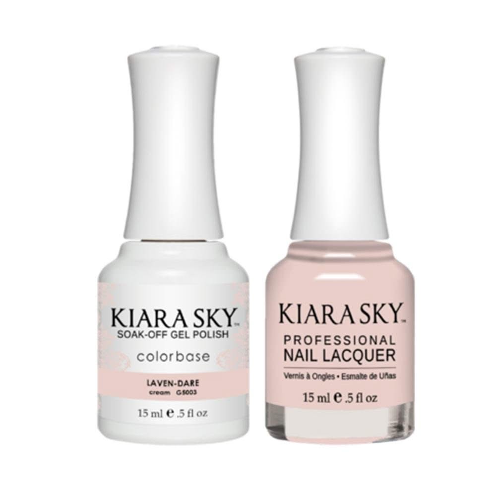 Kiara Sky Gel Nail Polish Duo - All - In - One - 5003 LAVEN - DARE - DTK Nail Supply