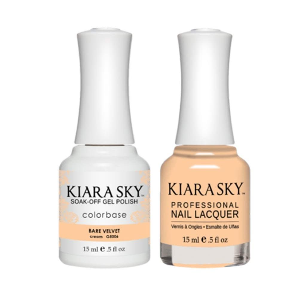 Kiara Sky Gel Nail Polish Duo - All - In - One - 5006 BARE VELVET - DTK Nail Supply