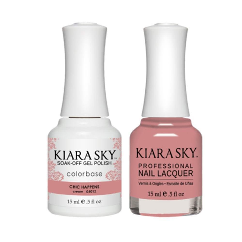 Kiara Sky Gel Nail Polish Duo - All - In - One - 5012 CHIC HAPPENS - DTK Nail Supply