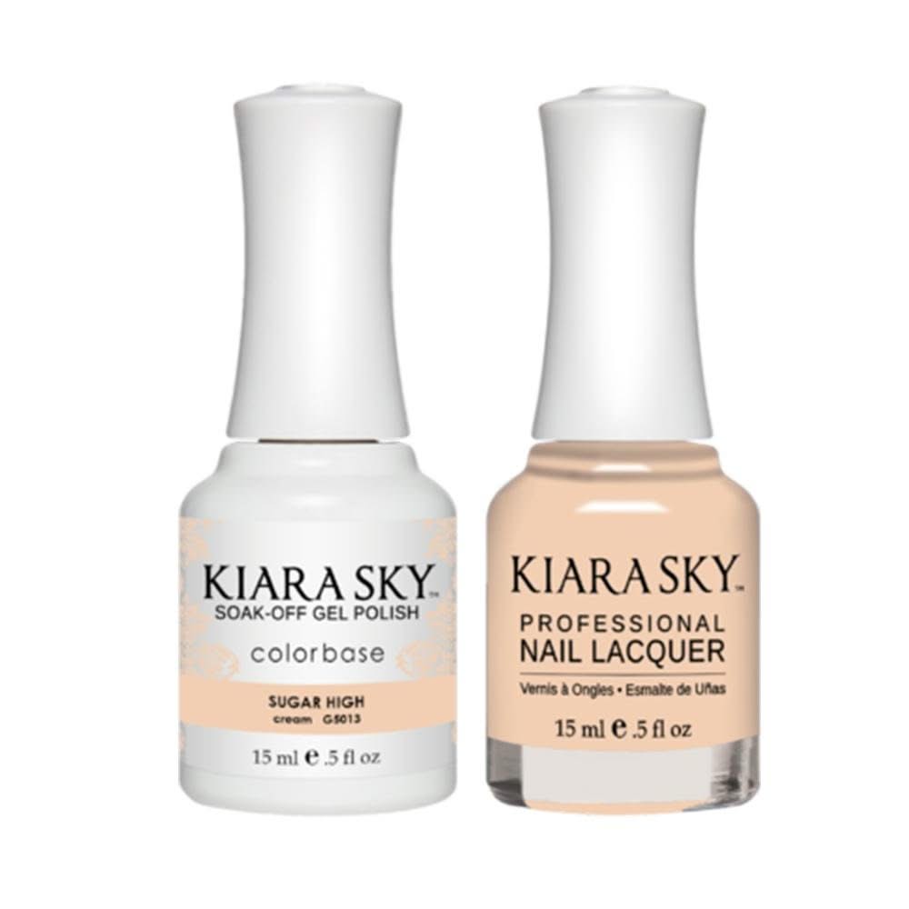 Kiara Sky Gel Nail Polish Duo - All - In - One - 5013 SUGAR HIGH - DTK Nail Supply
