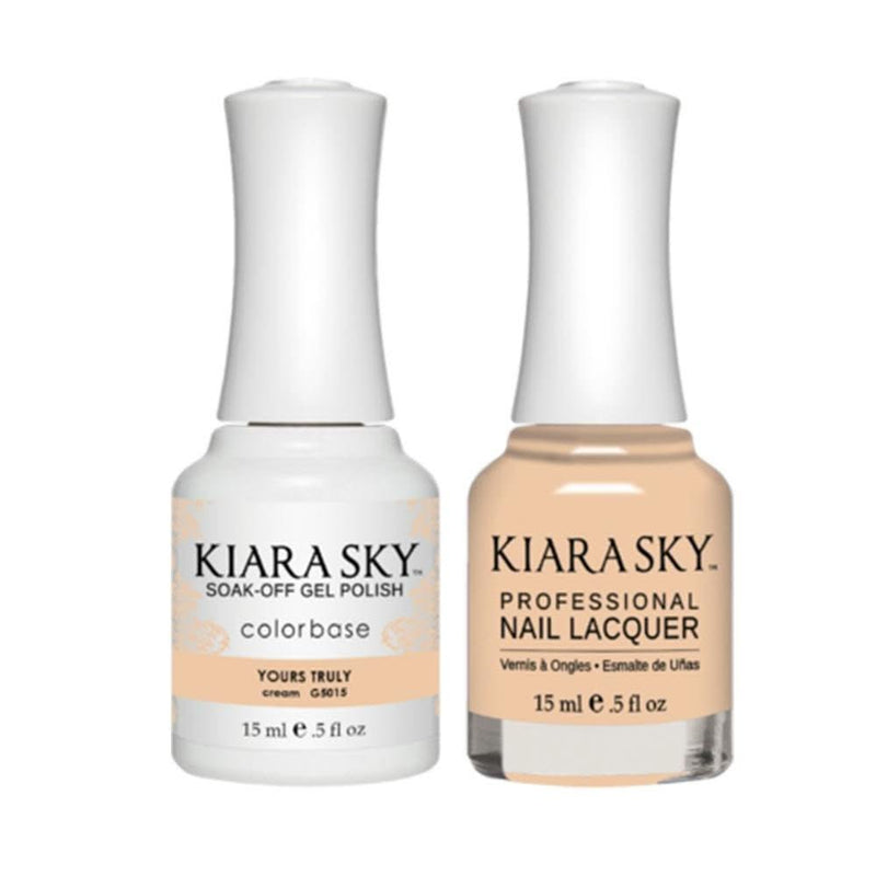 Kiara Sky Gel Nail Polish Duo - All - In - One - 5015 YOURS TRULY - DTK Nail Supply