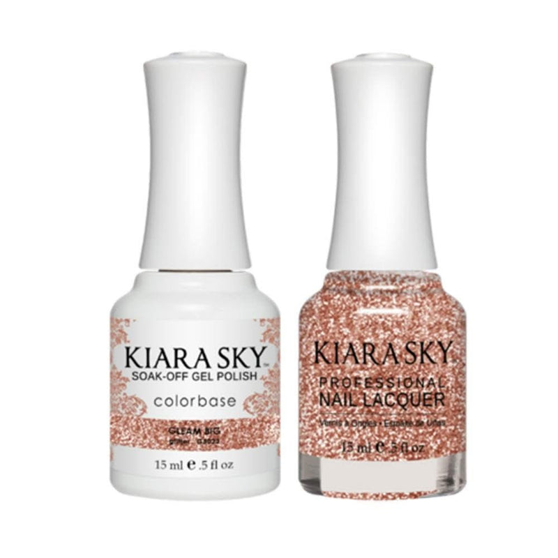 Kiara Sky Gel Nail Polish Duo - All - In - One - 5023 GLEAM BIG - DTK Nail Supply