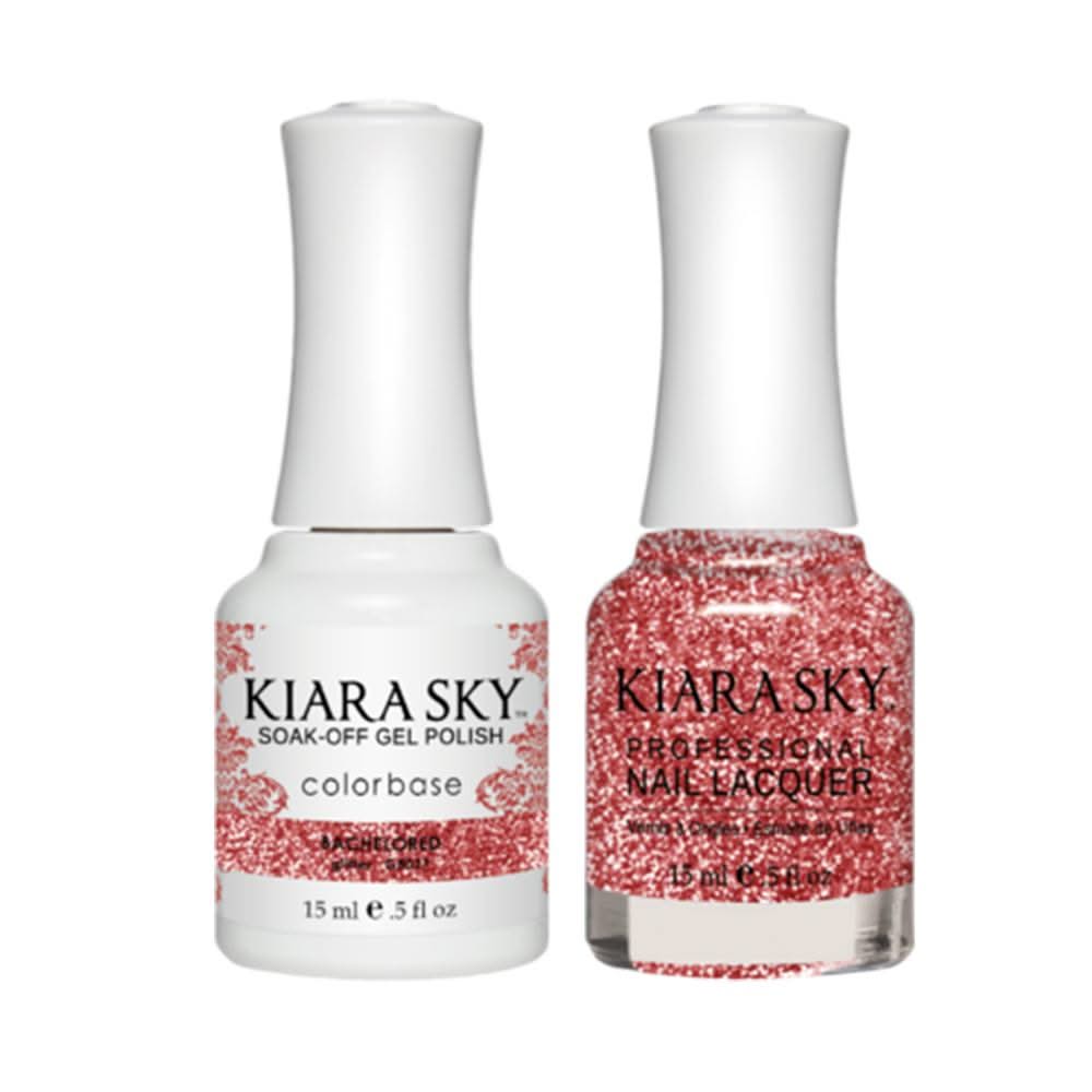 Kiara Sky Gel Nail Polish Duo - All - In - One - 5027 BACHELORED - DTK Nail Supply