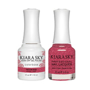 Kiara Sky Gel Nail Polish Duo - All - In - One - 5029 FROSTED WINE - DTK Nail Supply