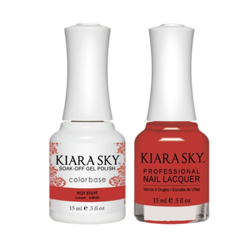 Kiara Sky Gel Nail Polish Duo - All - In - One - 5030 HOT STUFF - DTK Nail Supply