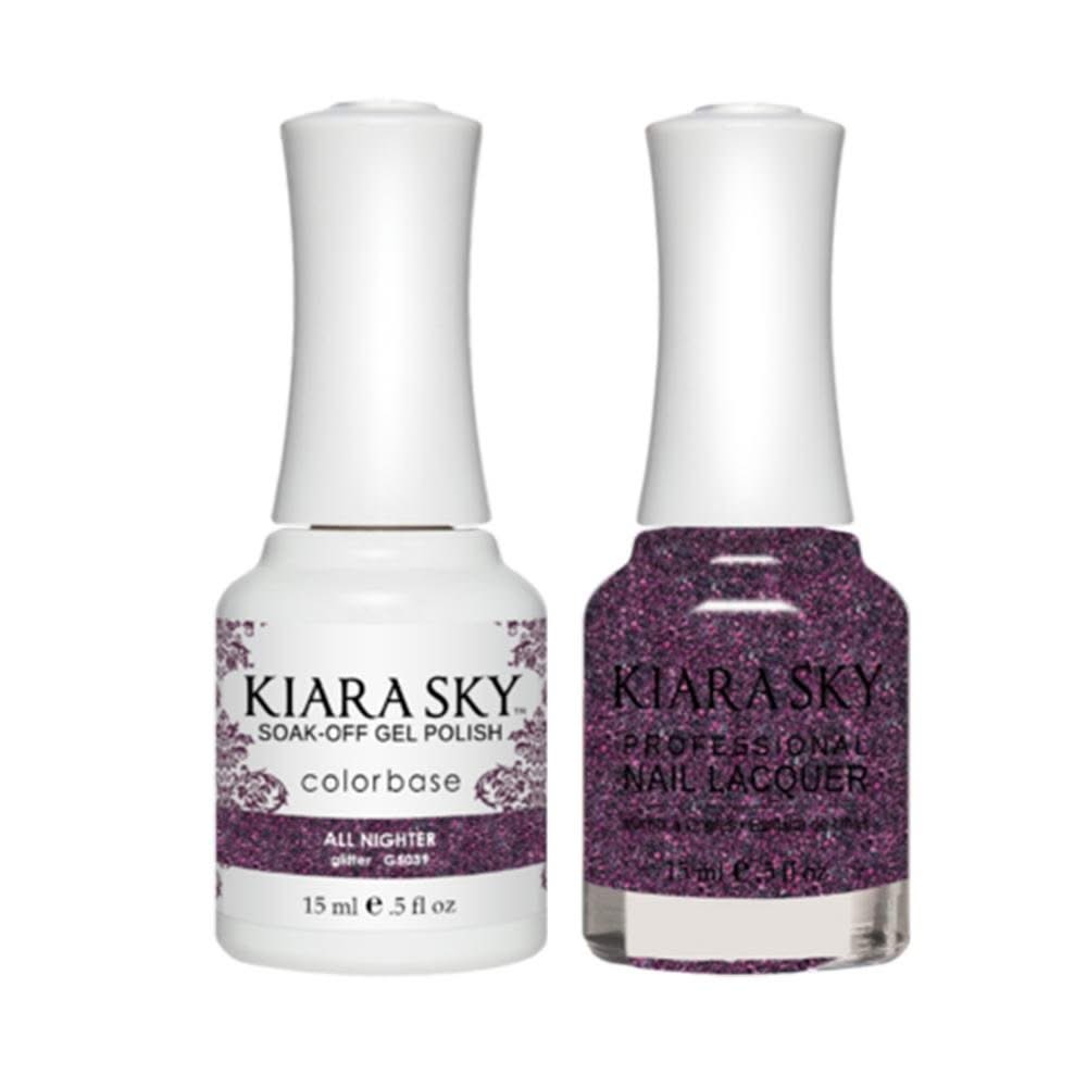 Kiara Sky Gel Nail Polish Duo - All - In - One - 5039 ALL NIGHTER - DTK Nail Supply