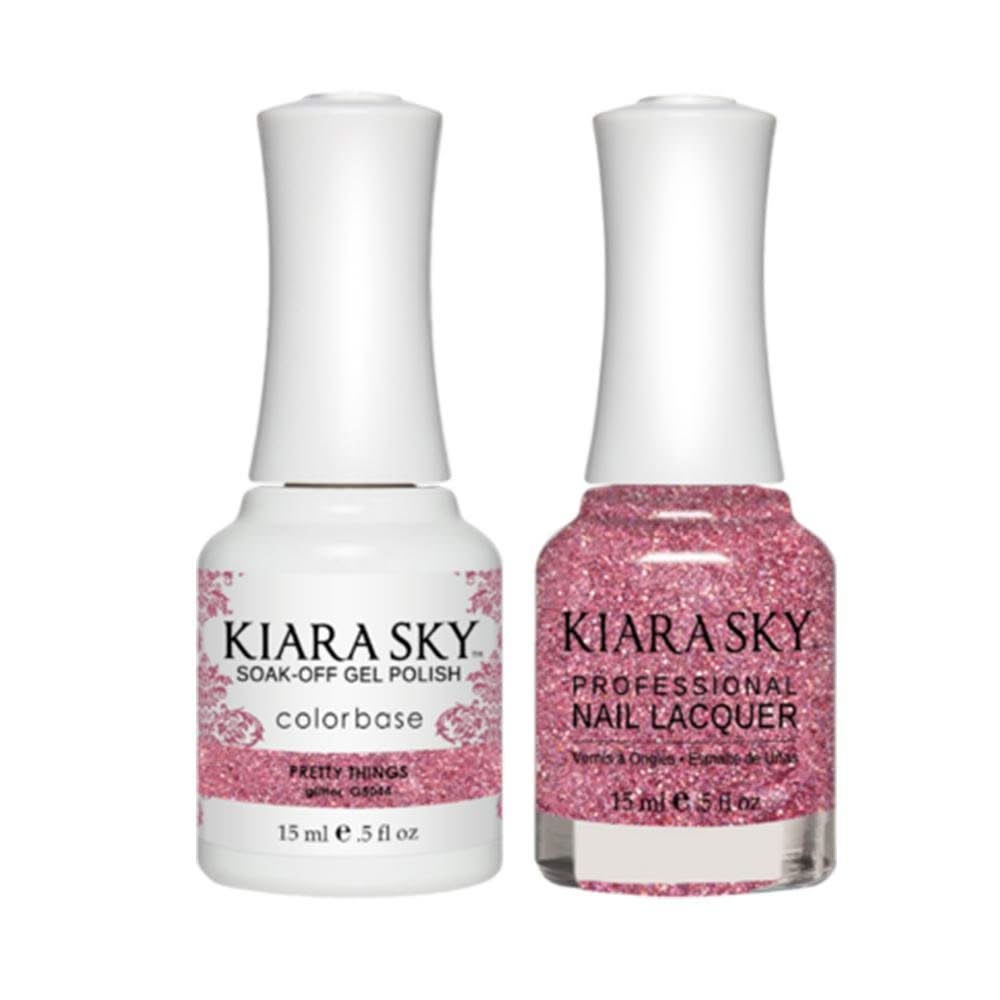 Kiara Sky Gel Nail Polish Duo - All - In - One - 5044 PRETTY THINGS - DTK Nail Supply