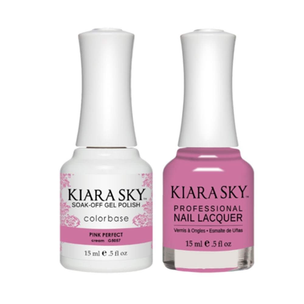 Kiara Sky Gel Nail Polish Duo - All - In - One - 5057 PINK PERFECT - DTK Nail Supply