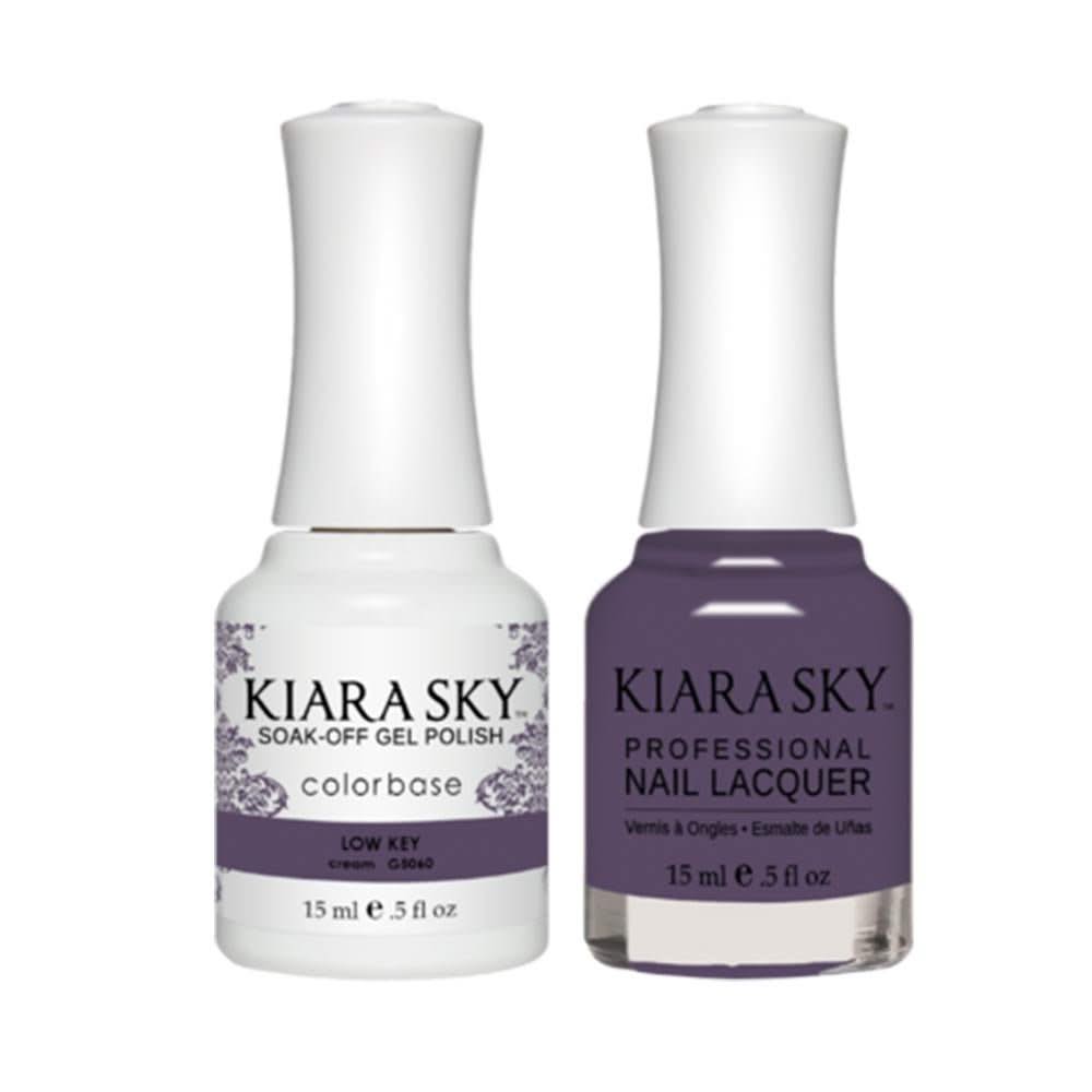 Kiara Sky Gel Nail Polish Duo - All - In - One - 5060 LOW KEY - DTK Nail Supply