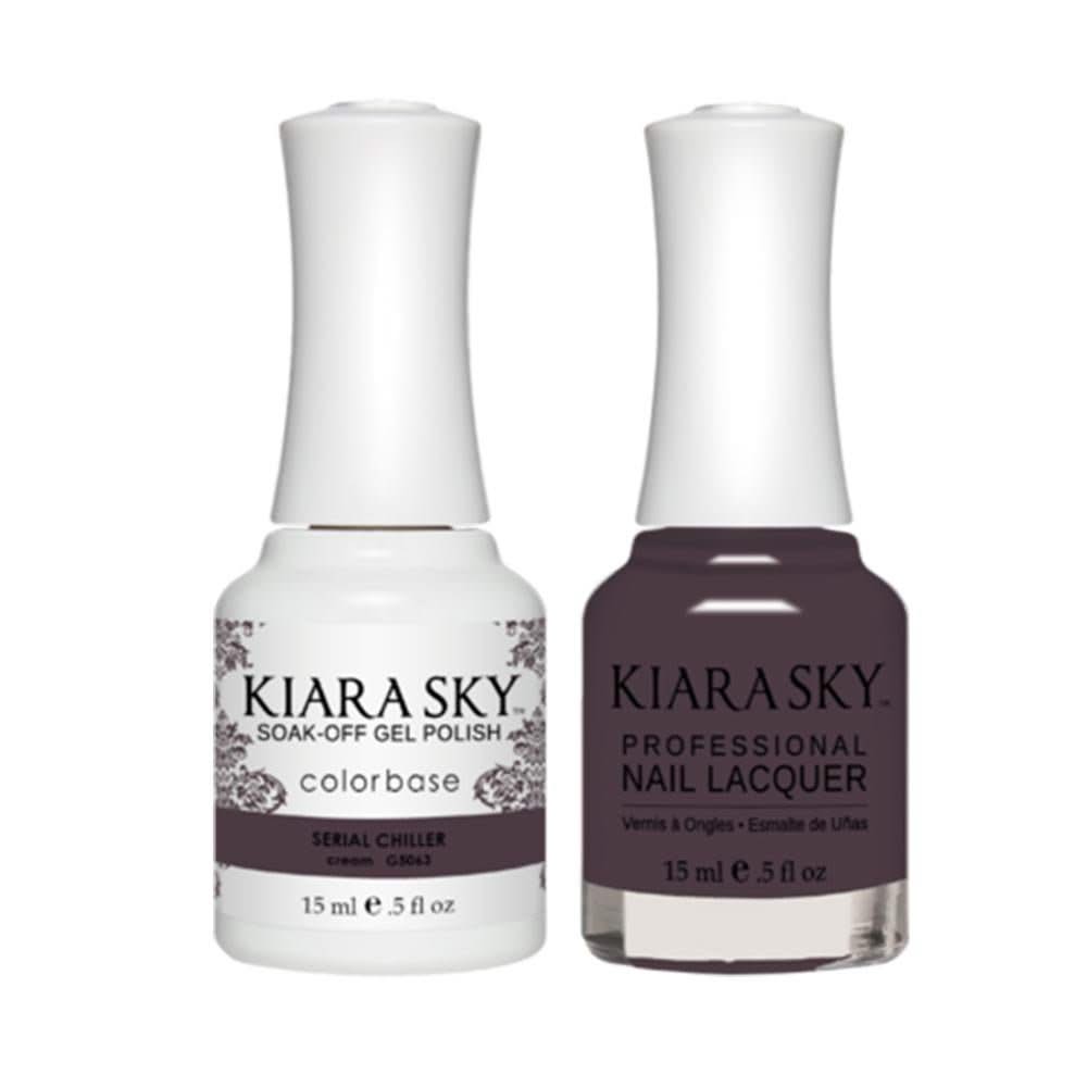 Kiara Sky Gel Nail Polish Duo - All - In - One - 5063 SERIAL CHILLER - DTK Nail Supply