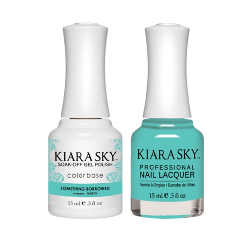 Kiara Sky Gel Nail Polish Duo - All - In - One - 5073 SOMETHING BORROWED - DTK Nail Supply