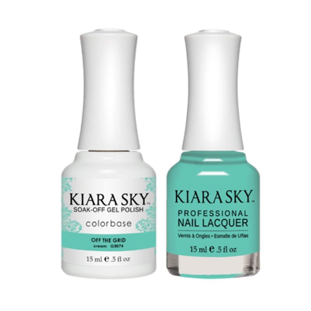 Kiara Sky Gel Nail Polish Duo - All - In - One - 5074 OFF THE GRID - DTK Nail Supply