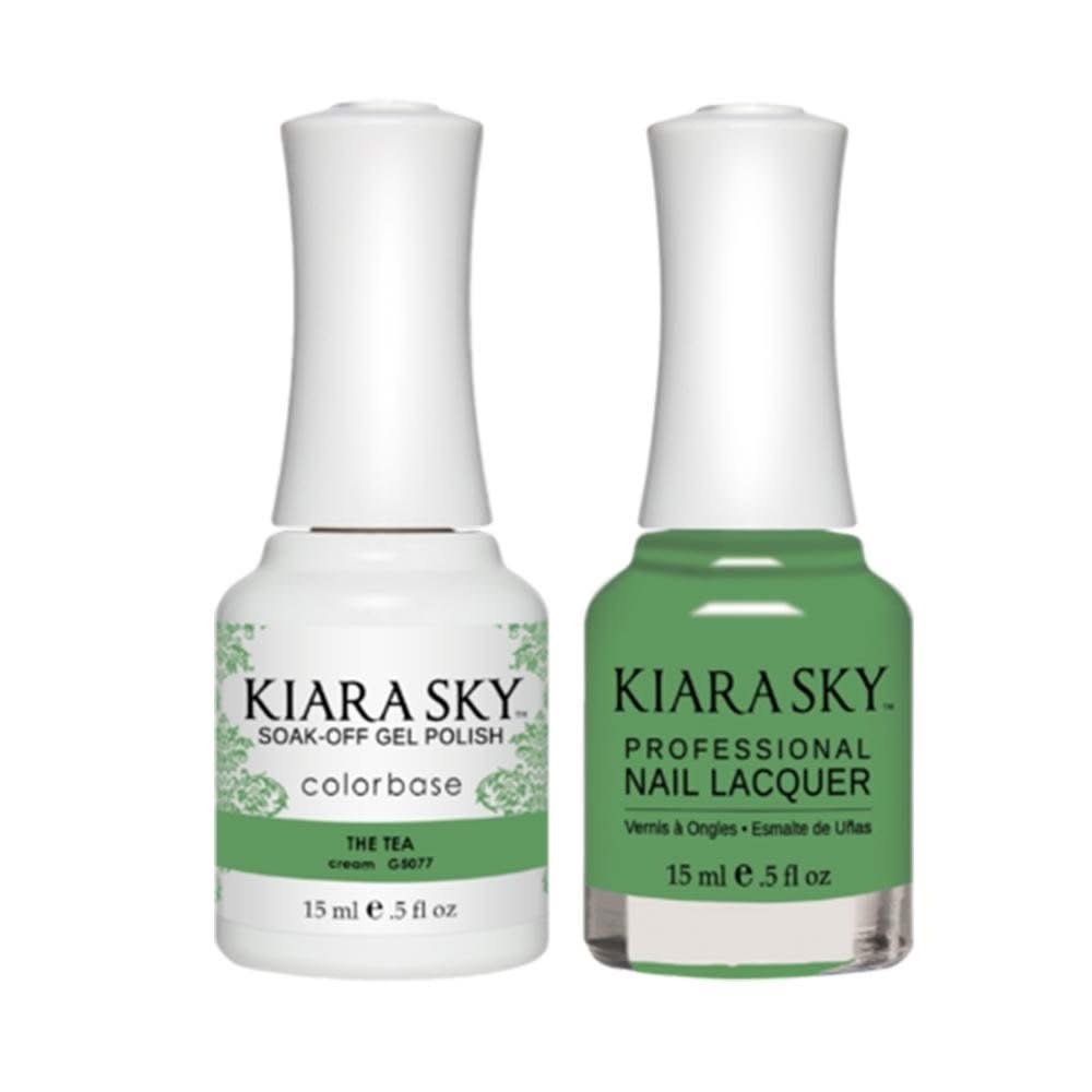 Kiara Sky Gel Nail Polish Duo - All - In - One - 5077 THE TEA - DTK Nail Supply