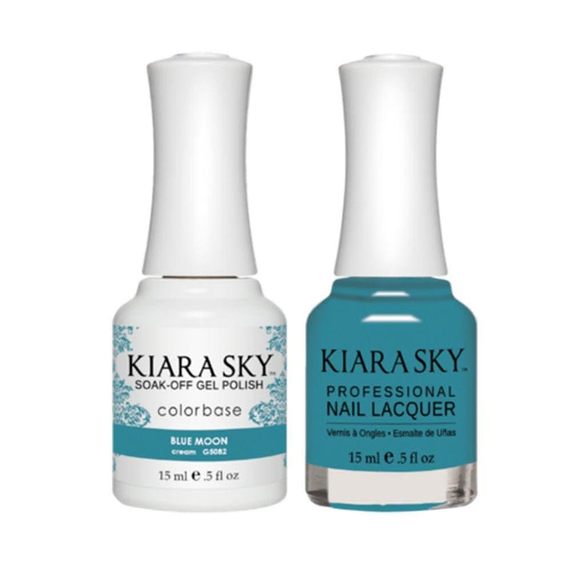 Kiara Sky Gel Nail Polish Duo - All - In - One - 5082 BLUE MOON - DTK Nail Supply