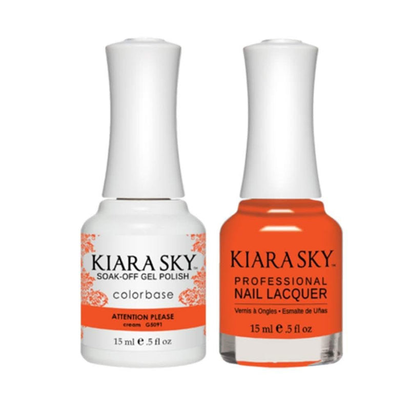 Kiara Sky Gel Nail Polish Duo - All - In - One - 5091 ATTENTION PLEASE - DTK Nail Supply