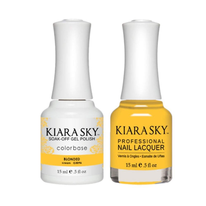 Kiara Sky Gel Nail Polish Duo - All - In - One - 5096 BLONDED - DTK Nail Supply