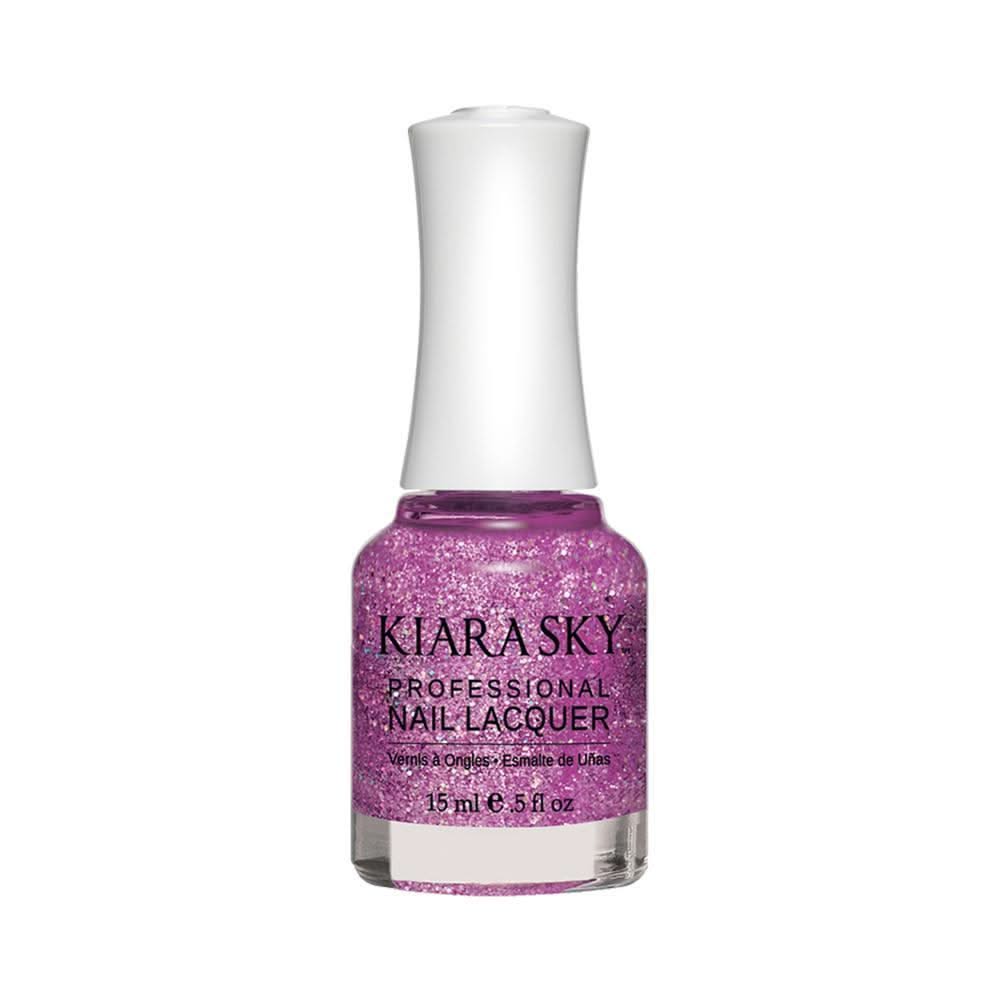 Kiara Sky Nail Lacquer - 430 Purple Spark - DTK Nail Supply