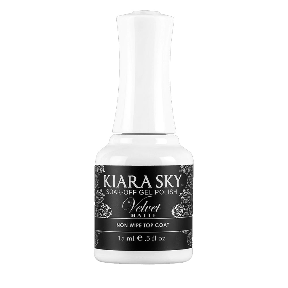 Kiara Sky Velvet Matte Non Wipe Gel Top Coat - 0.5oz - DTK Nail Supply