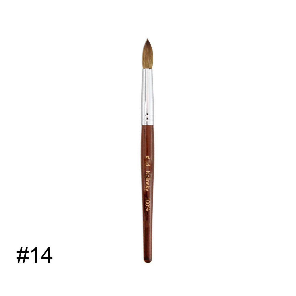 Kolinsky Acrylic Brush 14 - DTK Nail Supply