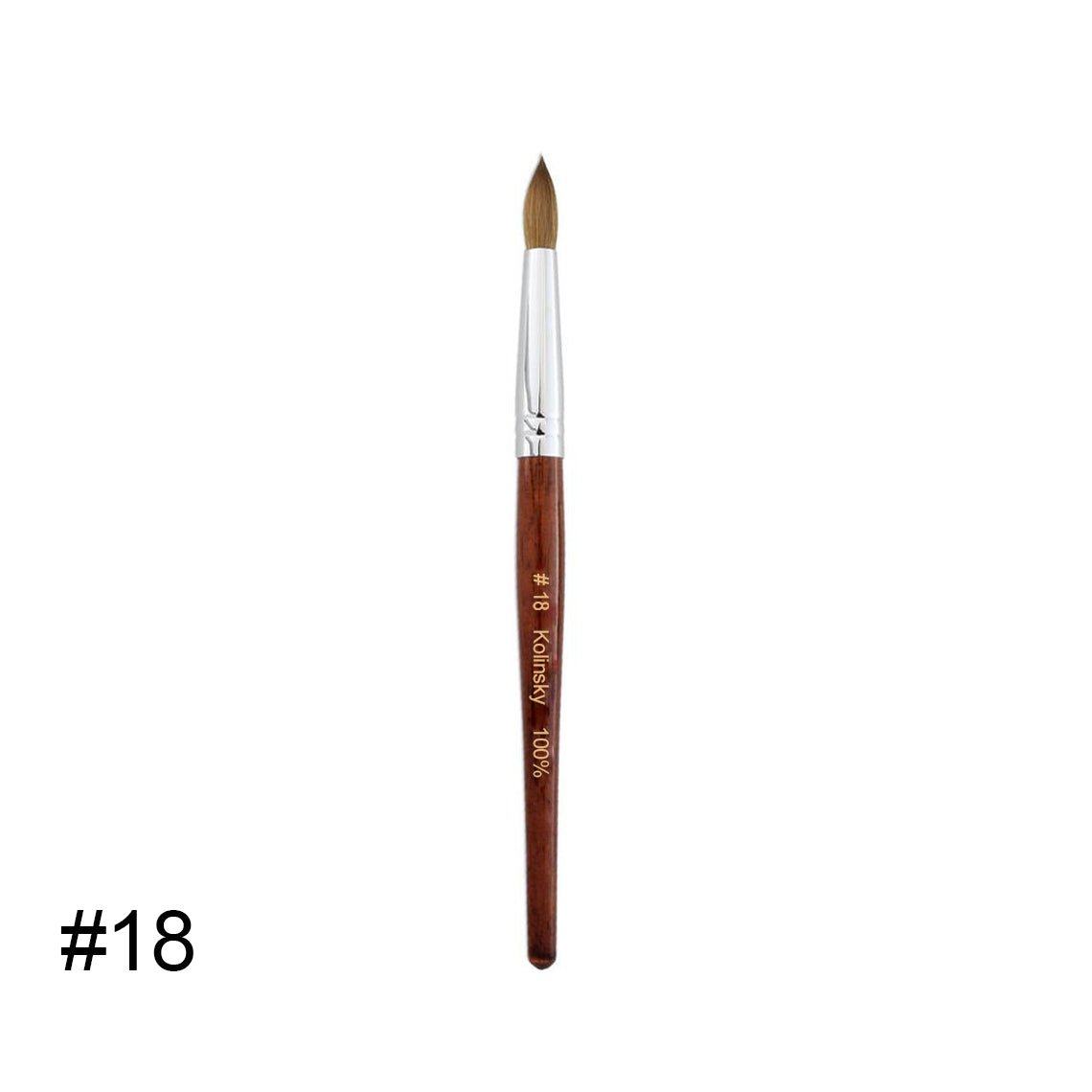 Kolinsky Acrylic Brush 18 - DTK Nail Supply