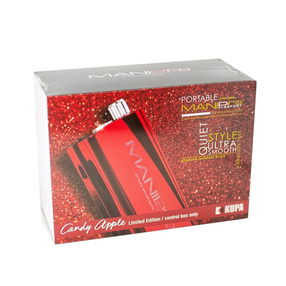 KUPA Passport Nail Drill Complete with Handpiece - Candy Apple Red - DTK Nail Supply