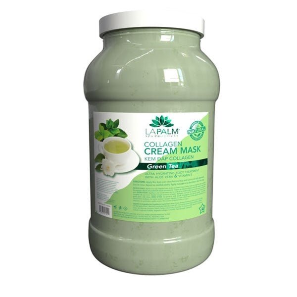La Palm Collagen Cream Mask - 1 Gallon - Green Tea - DTK Nail Supply
