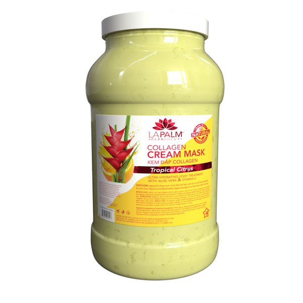 La Palm Collagen Cream Mask - 1 Gallon - Tropical Citrus - DTK Nail Supply