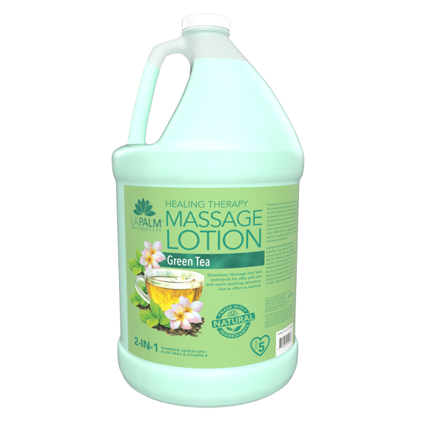 La Palm Massage Lotion - Green Tea - 1Gallon - DTK Nail Supply