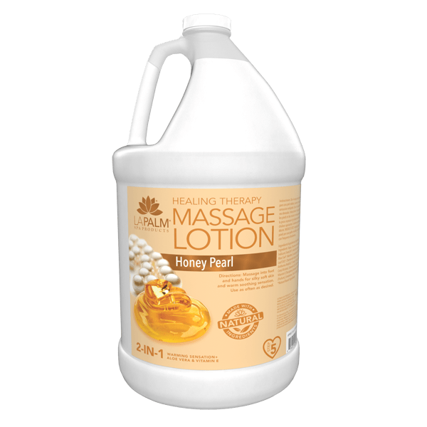 La Palm Massage Lotion - Honey Pearl - 1Gallon - DTK Nail Supply