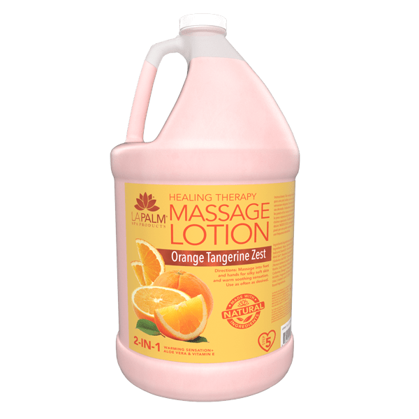 La Palm Massage Lotion - Orange Tangerine Zest - 1Gallon - DTK Nail Supply