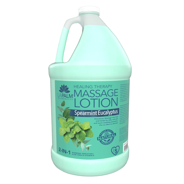 La Palm Massage Lotion - Spearmint Eucalyptus - 1Gallon - DTK Nail Supply