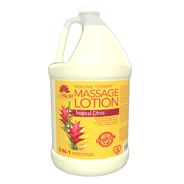 La Palm Massage Lotion - Tropical Citrus - 1Gallon - DTK Nail Supply
