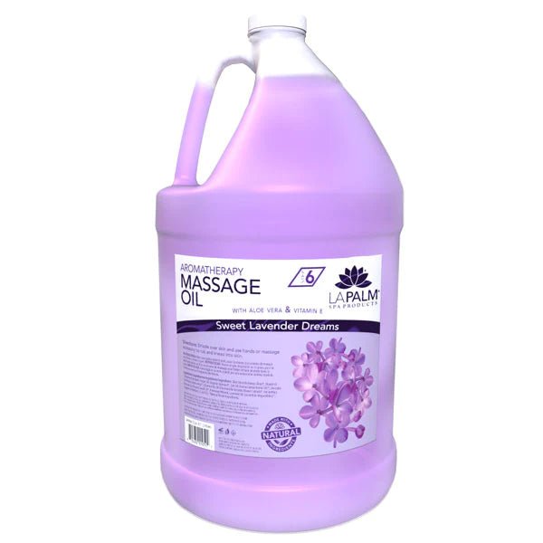 La Palm Massage Oil - Lavender Purple - 1Gallon - DTK Nail Supply