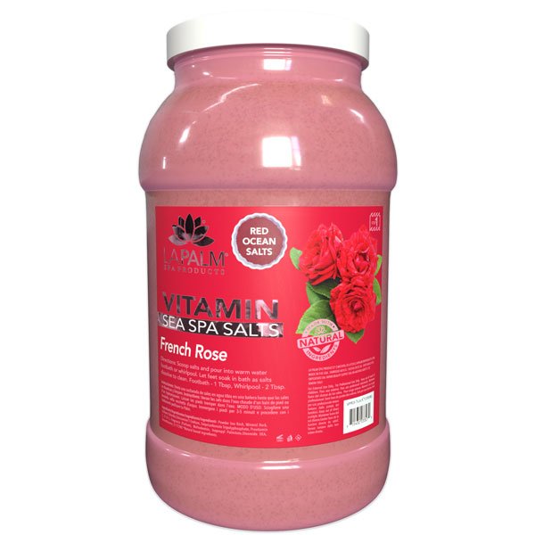 La Palm Sea Spa Salts - French Rose - 1Gallon - DTK Nail Supply