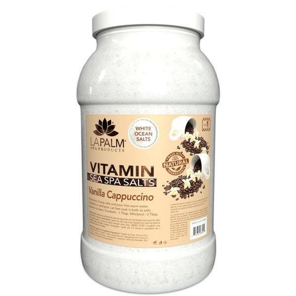 La Palm Sea Spa Salts - Vanilla Cappuccino - 1Gallon - DTK Nail Supply