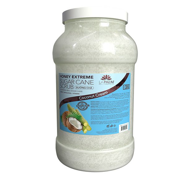 La Palm Sugar Cane Scrub - Coconut Cream - 1Gallon - DTK Nail Supply