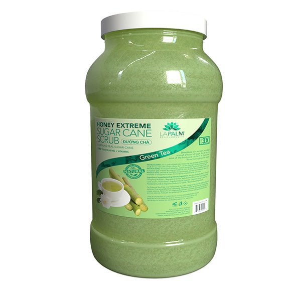 La Palm Sugar Cane Scrub - Green Tea - 1Gallon - DTK Nail Supply