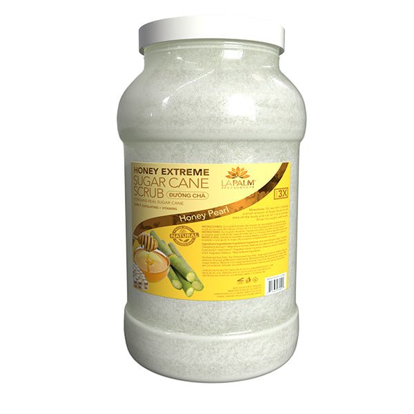 La Palm Sugar Cane Scrub - Honey Pearl - 1Gallon - DTK Nail Supply