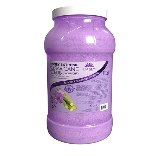 La Palm Sugar Cane Scrub - Lavender Purple - 1Gallon - DTK Nail Supply