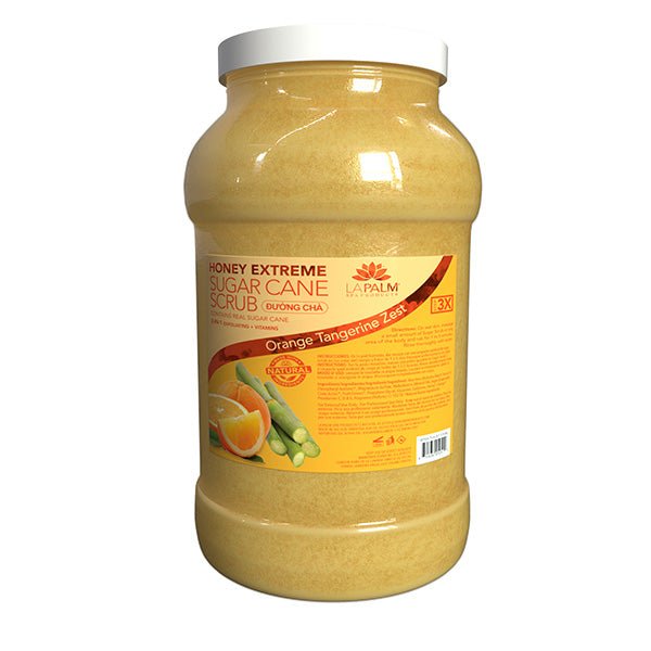 La Palm Sugar Cane Scrub - Orange Tangerine Zest - 1Gallon - DTK Nail Supply