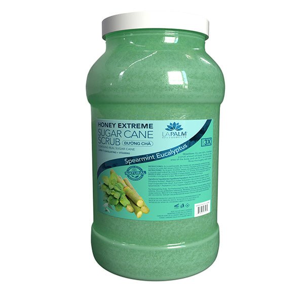 La Palm Sugar Cane Scrub - Spearmint Eucalyptus - 1Gallon - DTK Nail Supply