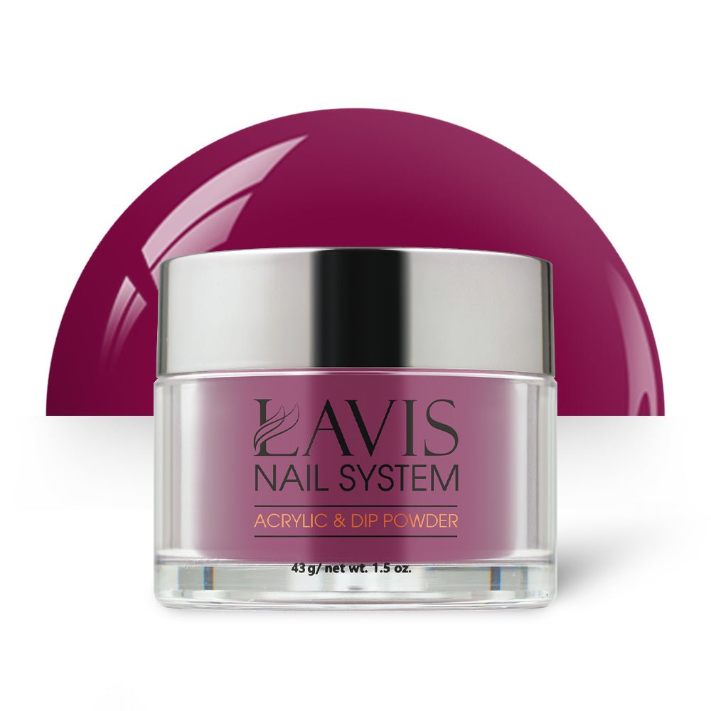 Lavis Acrylic Powder - 054 Hibiscus Tea Pink - DTK Nail Supply