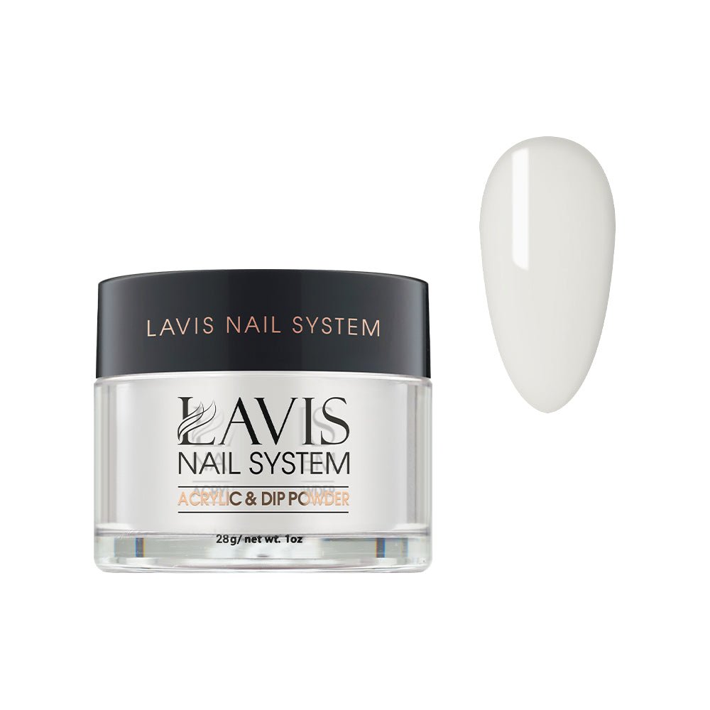 Lavis Acrylic Powder - 091 Why White? - DTK Nail Supply