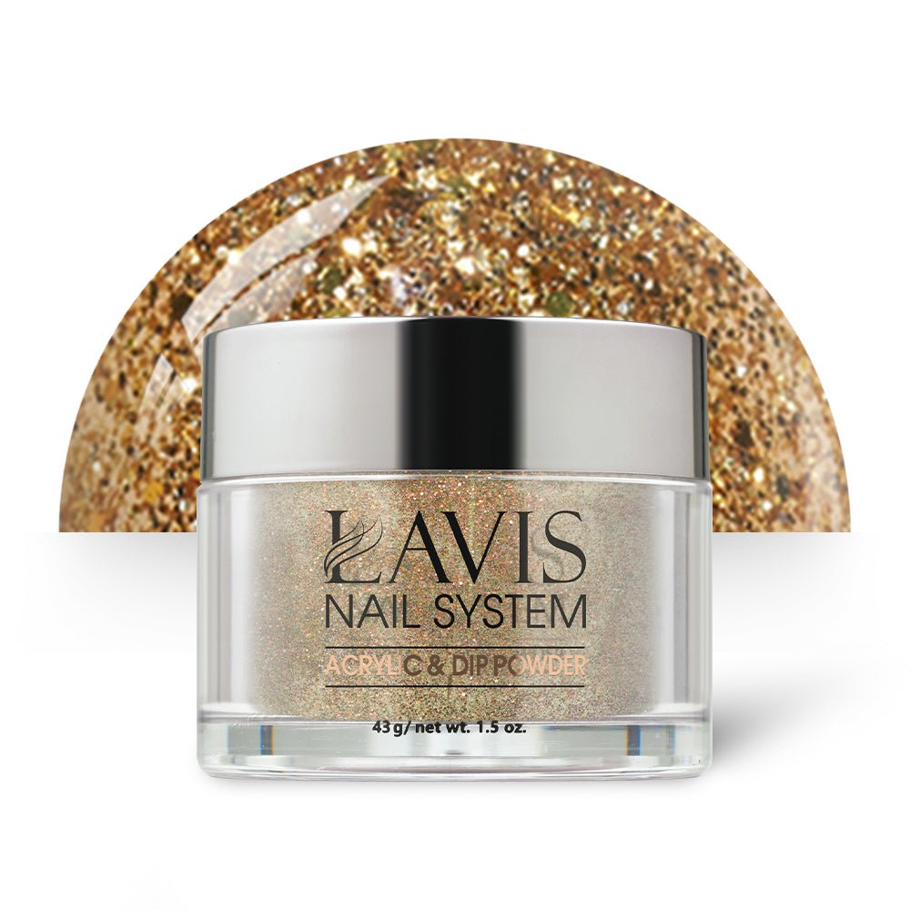 Lavis Acrylic Powder - 105 All That Is Gold - DTK Nail Supply