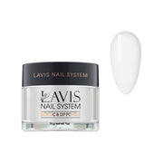 Lavis Acrylic Powder - 124 White Dove - DTK Nail Supply