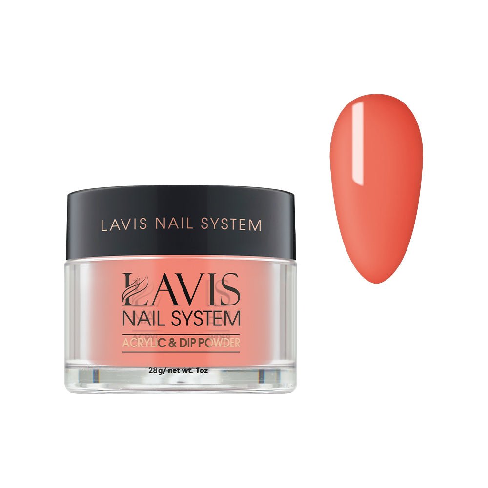 Lavis Acrylic Powder - 152 Ravishing Coral - DTK Nail Supply