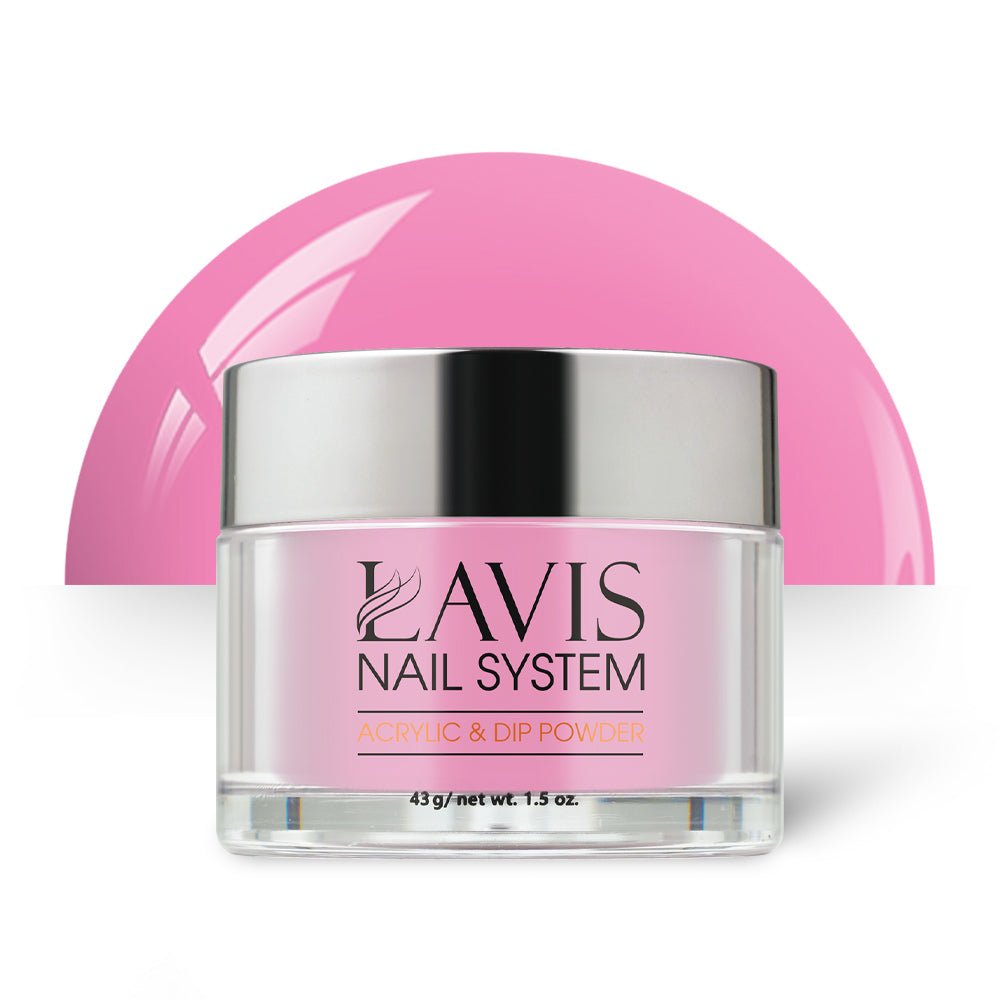 Lavis Acrylic Powder - 166 Haute Pink - DTK Nail Supply