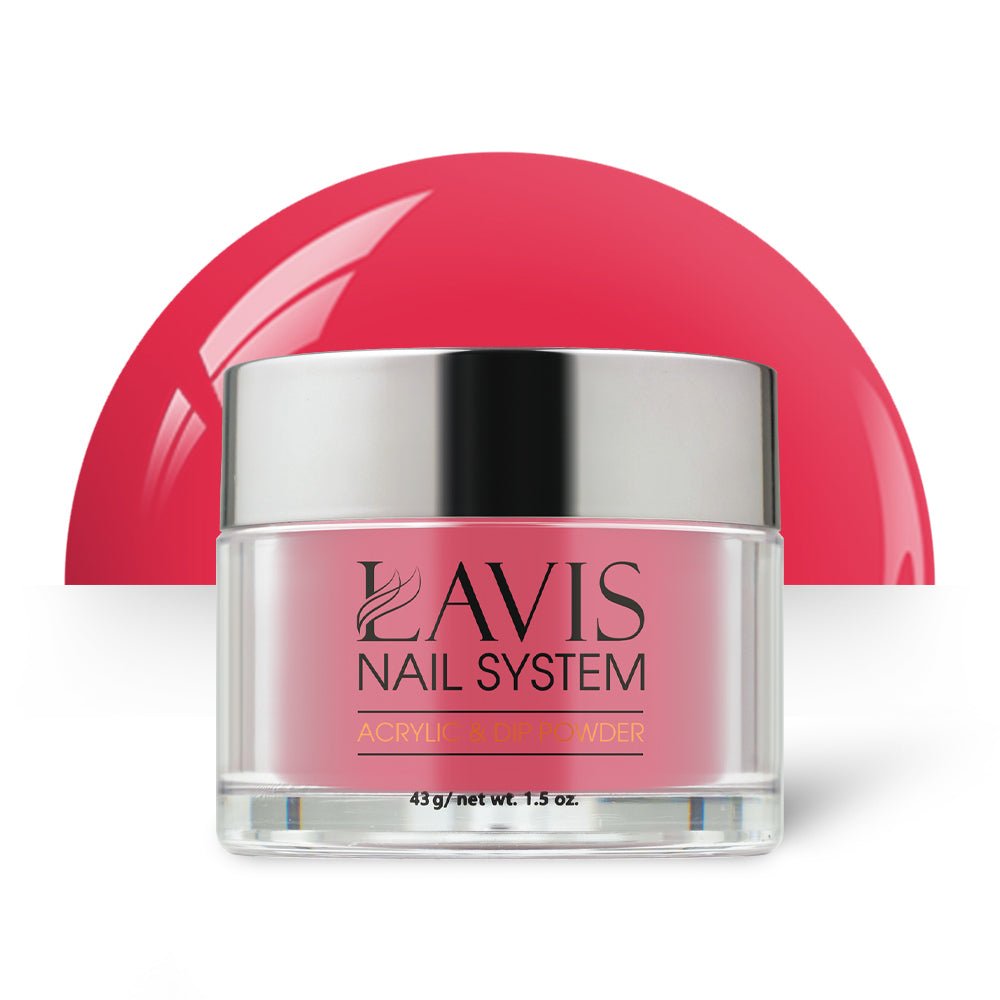 Lavis Acrylic Powder - 188 Feverish Pink - DTK Nail Supply